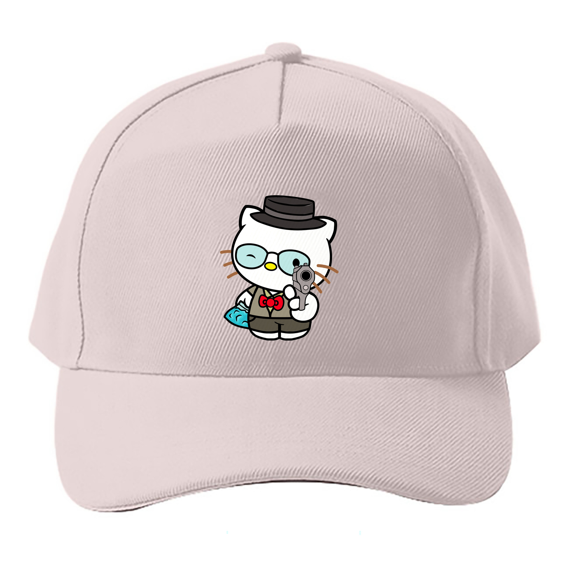 （画像用） Hello Kitty ハローキティ ベースボールキャップ 綿100％ 男女兼用 帽子 スポーツ